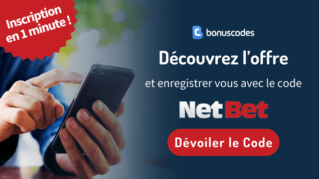 enregistrement code promo netbet 
