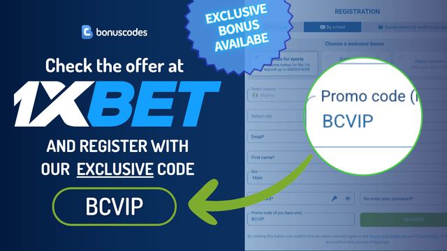 1xbet promo code nigeria 2026 registration 