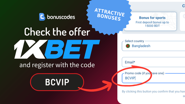 1XBET bonus code for BD