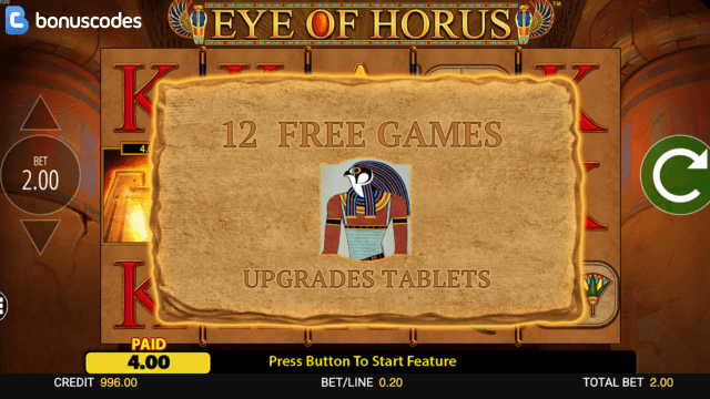 Eye of Horus kostenlos spielen