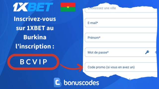 enregistrement 1xbet bf