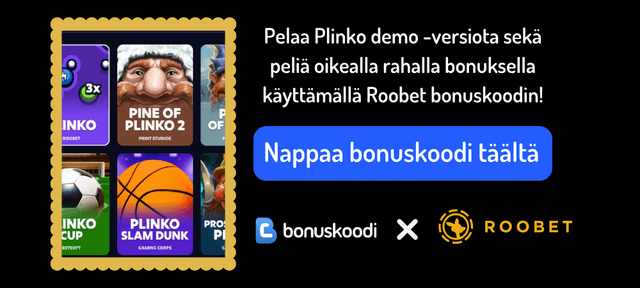 plinko bonuksella oikealla rahalla