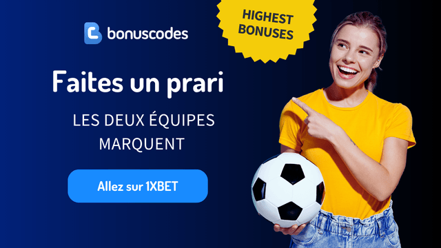 examiner les cotes de deux equipes marquent 